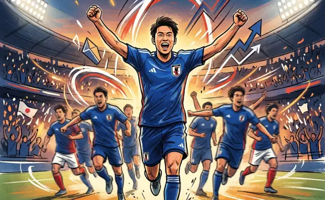 上涨15.32分！日本4-0突尼斯后，FIFA实时排名升两名至第16